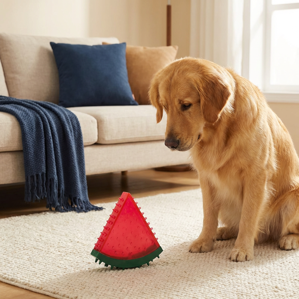 Cooling Dog Chew Toy in Fruit Design