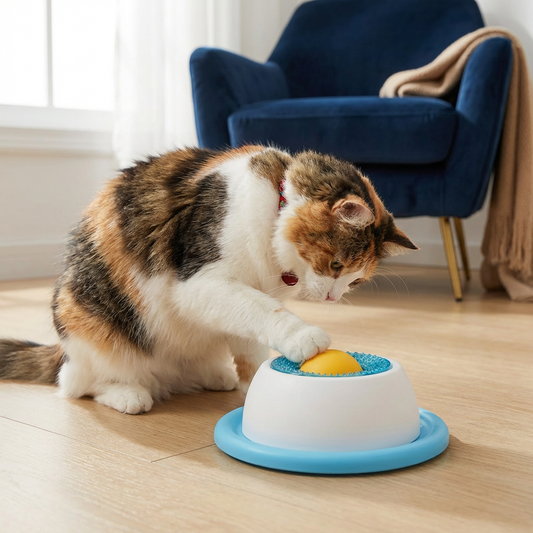 Interactive Treat Toy Plate – Slow Feeder for Cats